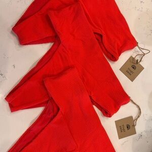 FREE PEOPLE x Toast Swim ribbed banded waist bikini bottom